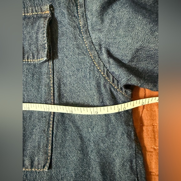 Korean Denim Short Sleeve Shirt - Picture 5 of 7